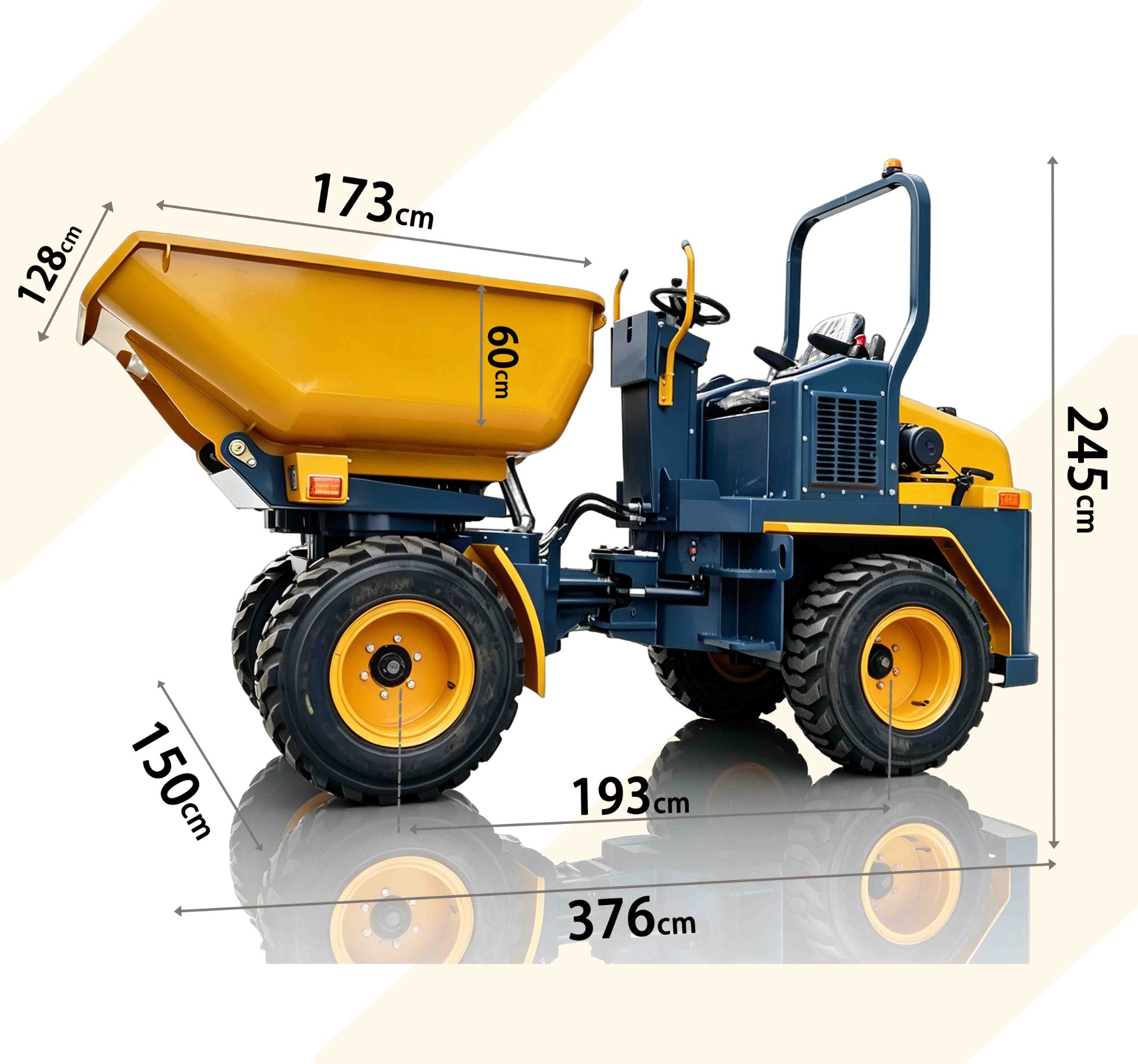 XHT3000  RIDE-ON DUMP TRUCK