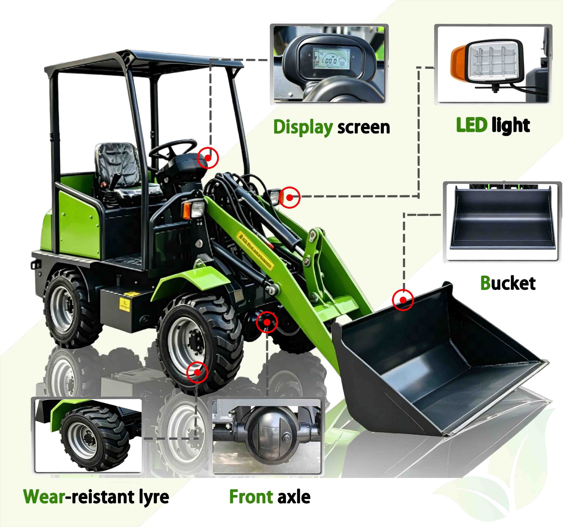 XHD400A/XHDL400A Small electric front-end loader